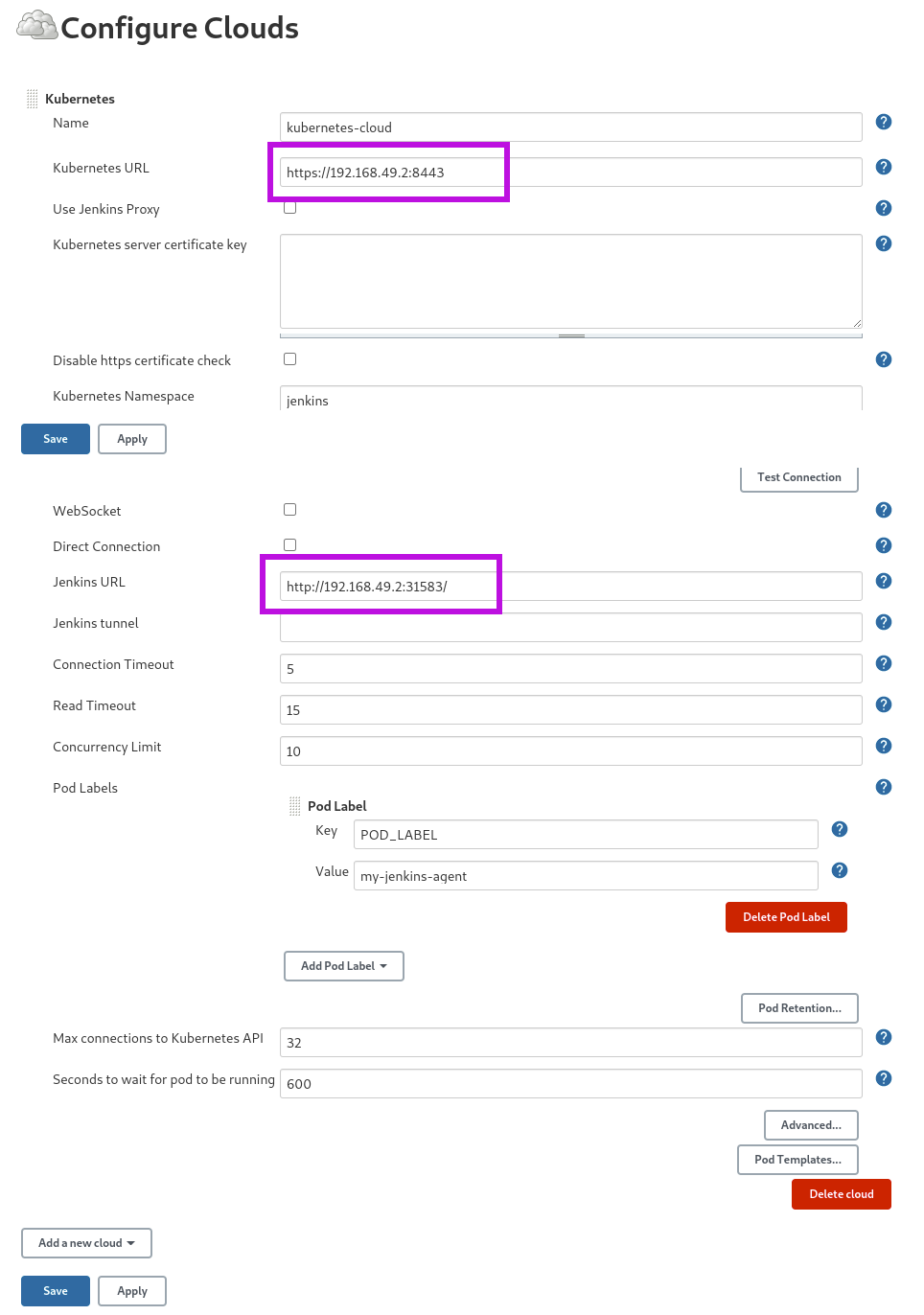 kubernetes-plugin-configuration